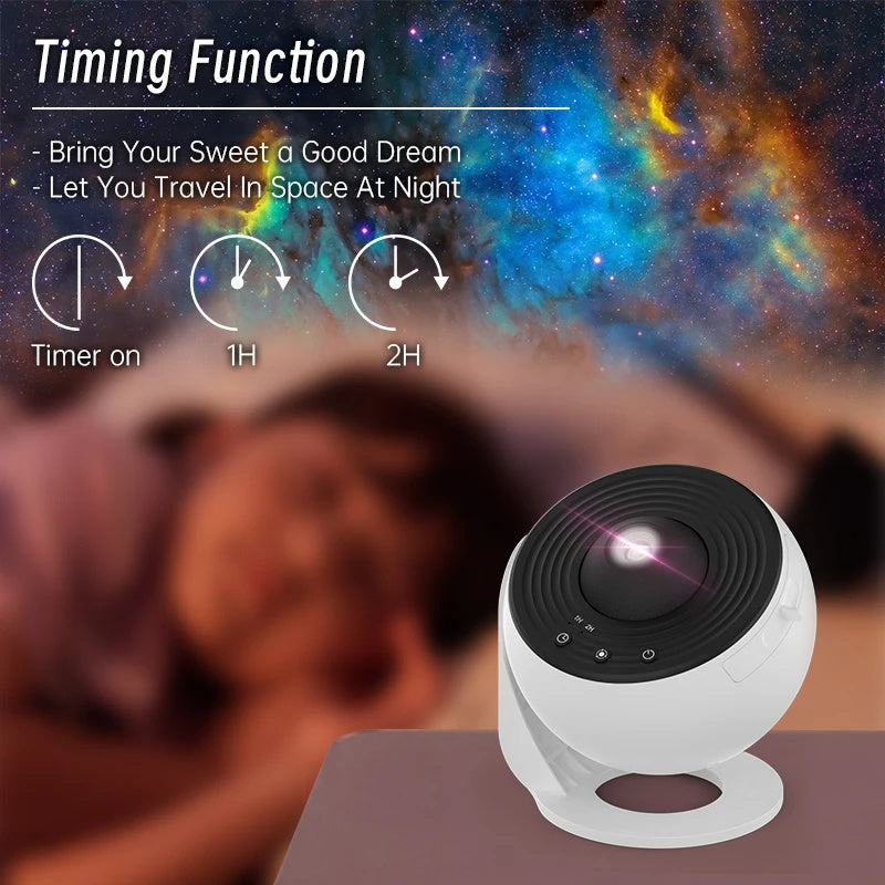 Night Light Galaxy Projector Starry Sky Projector 360 Rotate Planetarium Lamp For Kids Bedroom Valentines Day Gift Wedding Deco - Austral Aura